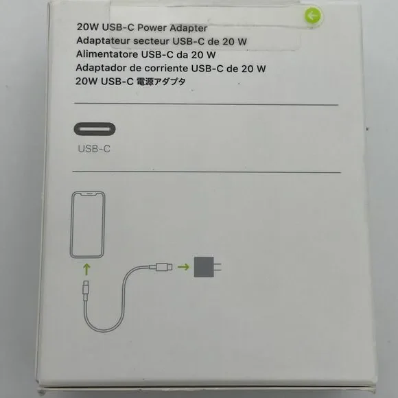 Genuine Apple A2305 MHJA3AM/A 20W USB-C Power Adapter White New in Retail Box - Picture 3 of 4